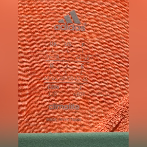 Women's Adidas Climalite Tank Top - Coral, Size L (EUC) - Picture 14 of 16